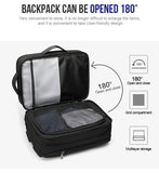 ARCTIC HUNTER τσάντα πλάτης B00345 με θήκη laptop 15.6", USB, 19-32L, μαύρη