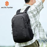 ARCTIC HUNTER τσάντα πλάτης B00387 με θήκη laptop 15.6", 26L, USB, μαύρη