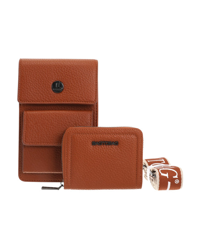 Πορτοφόλι-τσαντακι χιαστι BY-88815 - Κάμελ