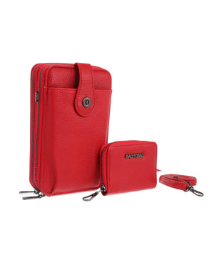 Τσαντάκι χιαστί  YC03055 - Κόκκινο