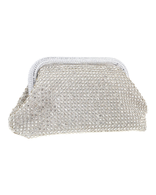 Τσάντα φάκελος clutch MD2526 - Ασημί