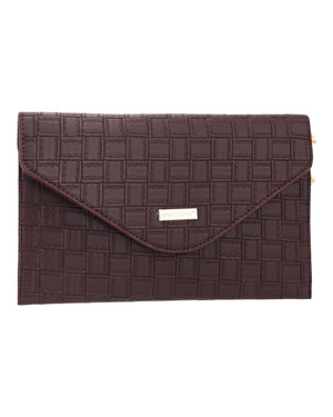 Τσάντα φάκελος clutch MD2525 - Καφέ