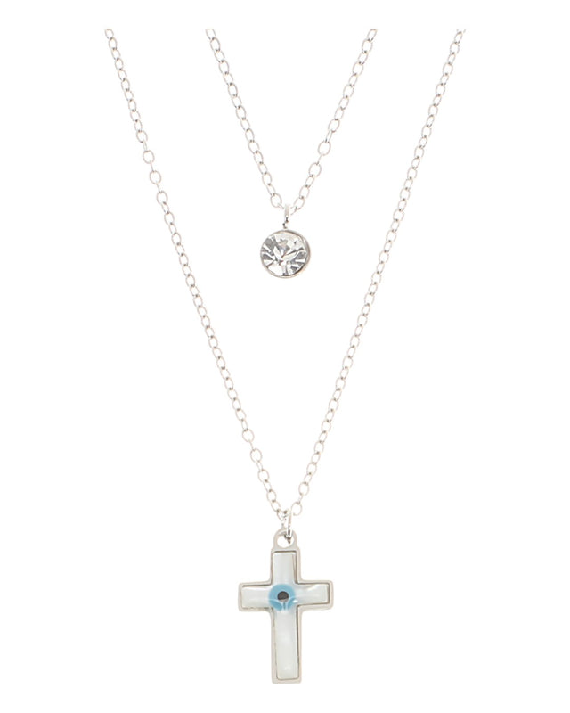 Κρεμαστό λαιμού AQE-9825-5 - Ασημί