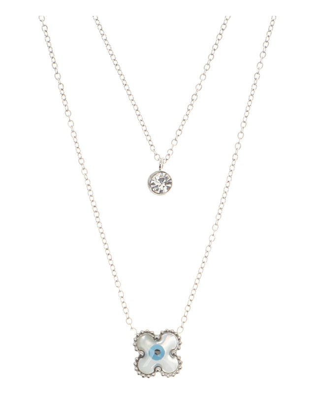 Κρεμαστό λαιμού AQE-9829-5 - Ασημί