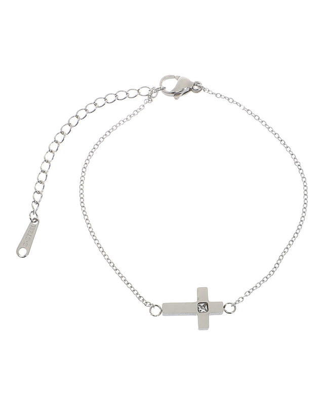 Βραχιόλι AQE-9816-5 - Ασημί