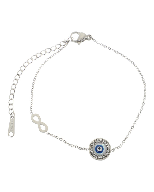 Βραχιόλι AQE-9817-5 - Ασημί