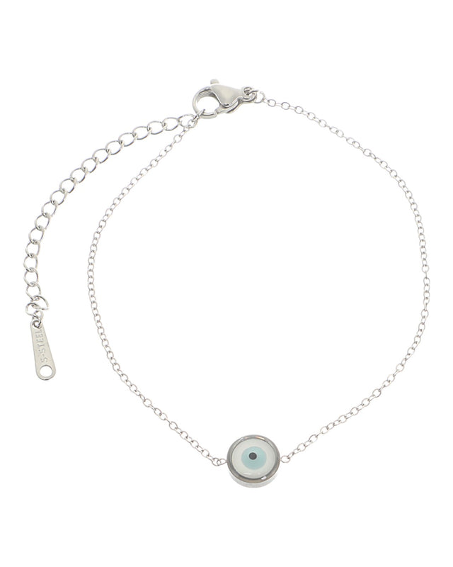Βραχιόλι AQE-9802-5 - Ασημί