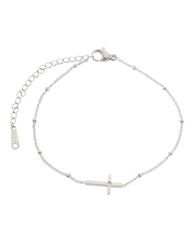 Βραχιόλι AQE-9810-5 - Ασημί