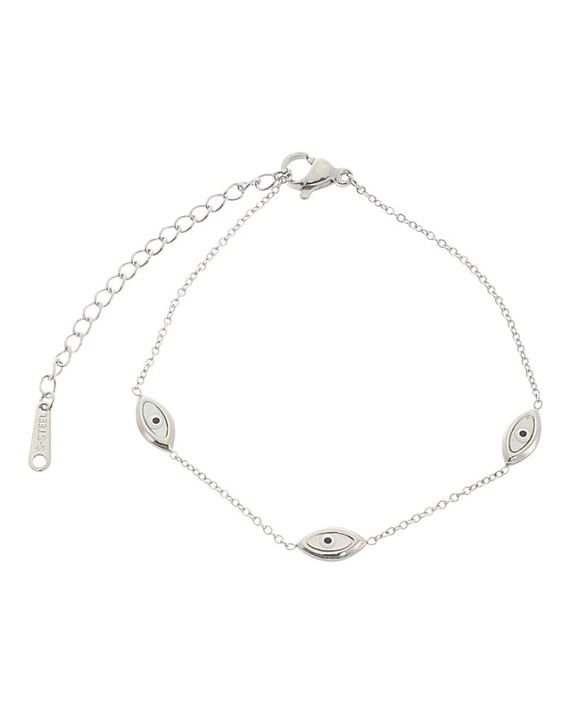 Βραχιόλι AQE-9822-5 - Ασημί