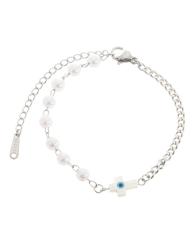 Βραχιόλι AQE-9821-5 - Ασημί