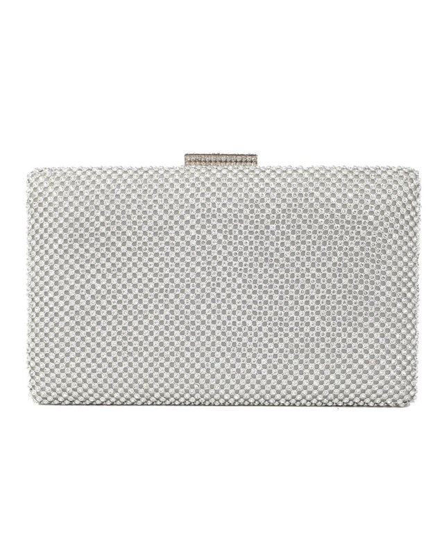 Τσάντα φάκελος clutch JH2230 - Ασημί