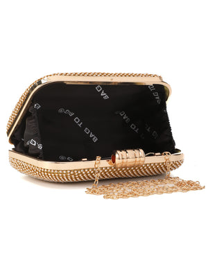 Τσάντα φάκελος clutch JH2232 - Χρυσό