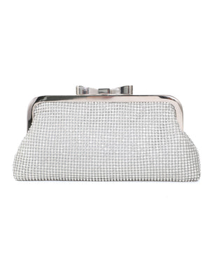 Τσάντα φάκελος clutch JH2219 - Ασημί