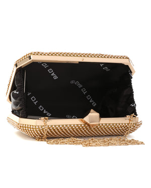 Τσάντα φάκελος clutch JH2225 - Χρυσό