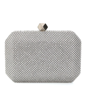 Τσάντα φάκελος clutch JH2225 - Ασημί