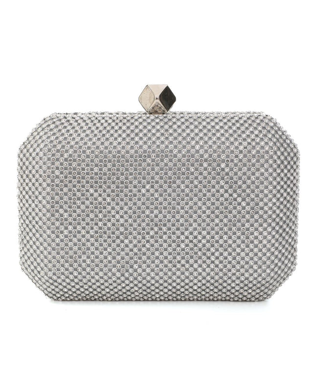 Τσάντα φάκελος clutch JH2225 - Ασημί