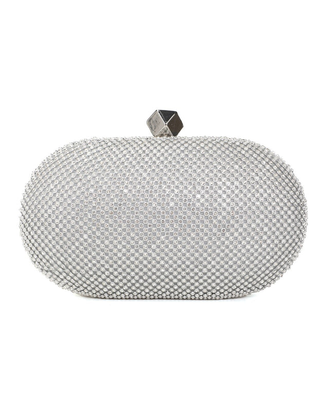 Τσάντα φάκελος clutch JH2226 - Ασημί