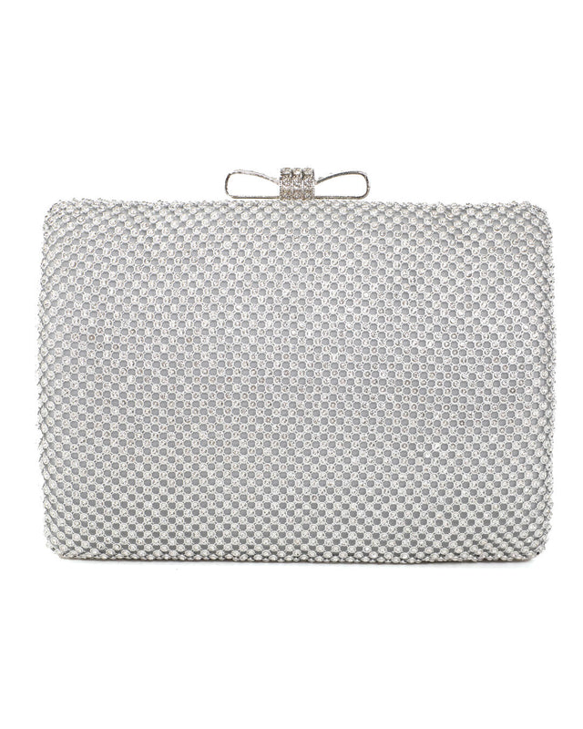 Τσάντα φάκελος clutch JH2228 - Ασημί