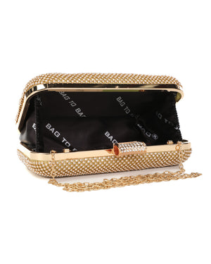 Τσάντα φάκελος clutch JH2229 - Χρυσό
