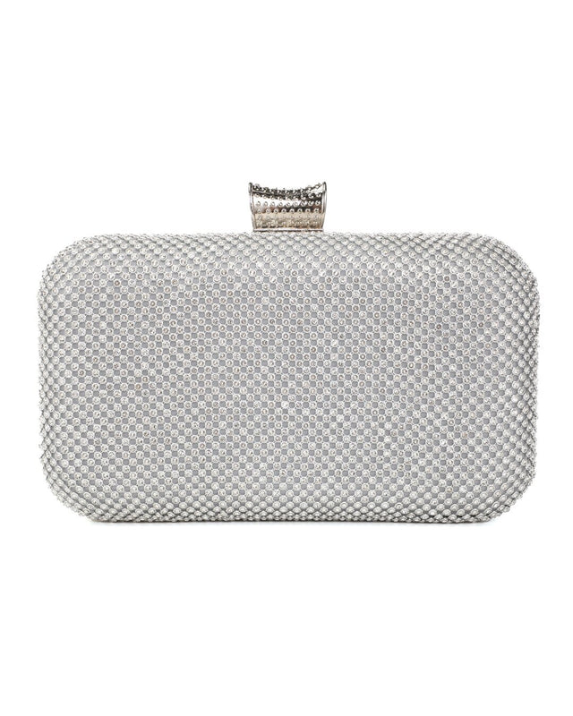 Τσάντα φάκελος clutch JH2229 - Ασημί