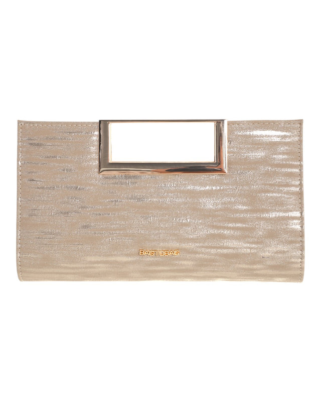 Τσάντα φάκελος clutch MD2521 - Σαμπανιζέ