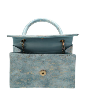 Τσάντα φάκελος clutch MD2431 - Γαλάζιο