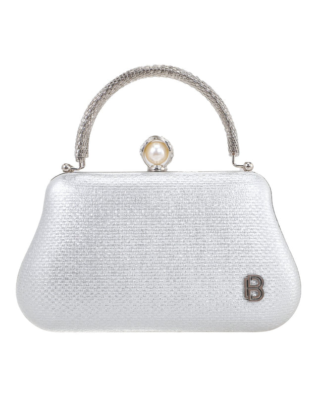 Τσάντα φάκελος clutch JH2239 - Ασημί