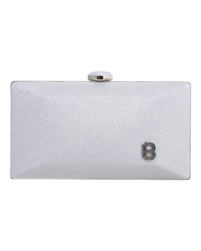Τσάντα φάκελος clutch JH2236 - Ασημί
