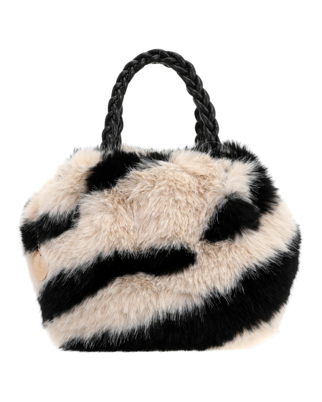 Γούνινη τσάντα χειρός XY-2403 - Μπέζ