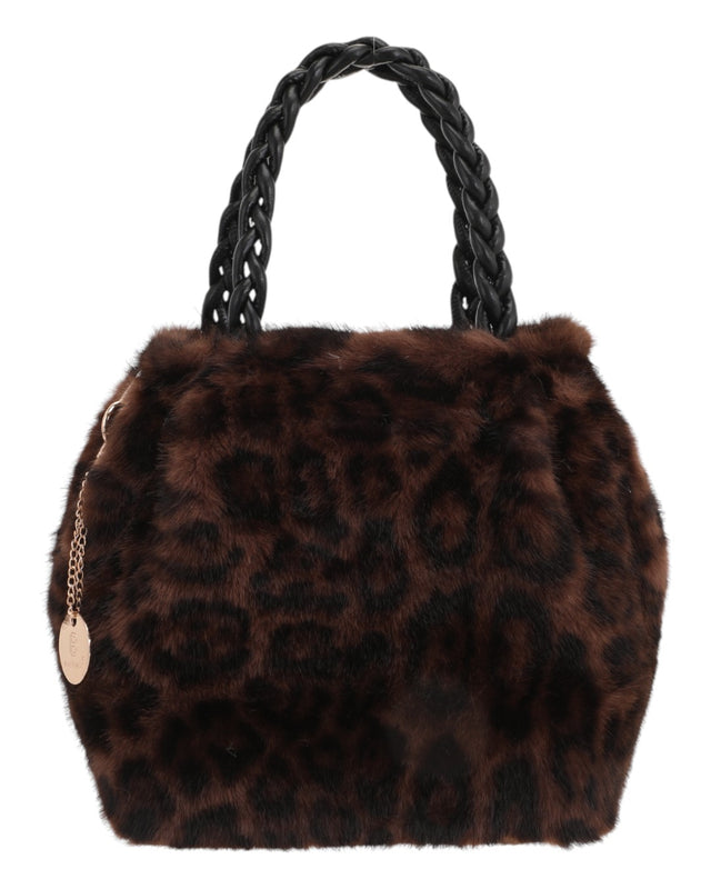 Γούνινη τσάντα χειρός XY-2403 - Κάμελ