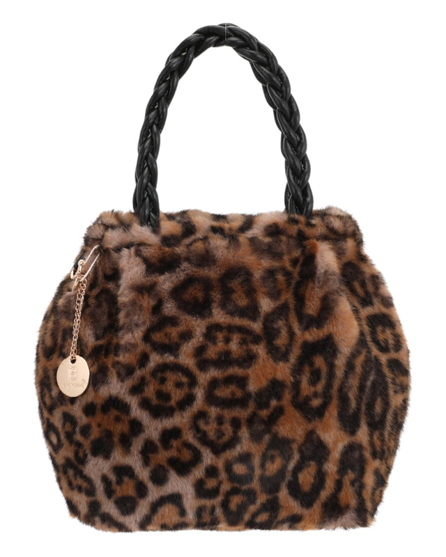 Γούνινη τσάντα χειρός XY-2403 - Animal Print