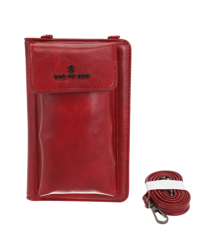 Πορτοφόλι-τσαντακι χιαστι BY-88860 - Κόκκινο