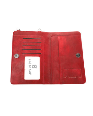 Πορτοφόλι-τσαντακι χιαστι BY-88860 - Κόκκινο