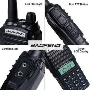 BAOFENG ασύρματος πομποδέκτης UV-82, VHF/UHF, 8W, μαύρος