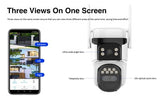 VSTARCAM smart ηλιακή κάμερα BG621TR, triple lens, 3MP, 4G, SD, PTZ, IP66