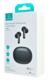 USAMS earphones με θήκη φόρτισης US-XD19, TWS, ENC, Φ13mm, μαύρα