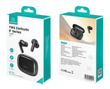 USAMS earphones με θήκη φόρτισης IF27, TWS, Φ13mm, 25/250mAh, μαύρα