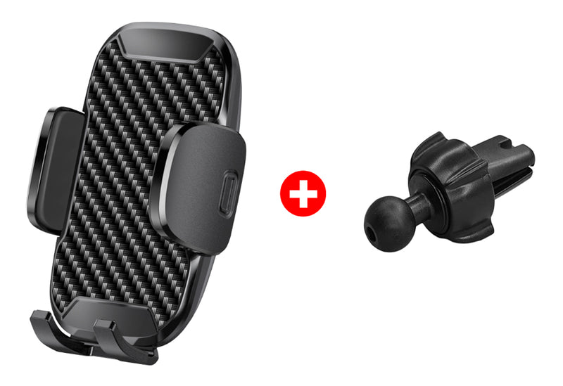 POWERTECH βάση smartphone για αεραγωγό αυτοκινήτου BNDL-0155, μαύρη