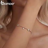 BAMOER βραχιόλι BSB182 με κυβική ζιρκόνια, ασήμι 925, ασημί