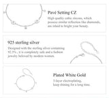 BAMOER βραχιόλι BSB182 με κυβική ζιρκόνια, ασήμι 925, ασημί