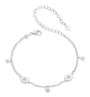 BAMOER βραχιόλι BSB182 με κυβική ζιρκόνια, ασήμι 925, ασημί