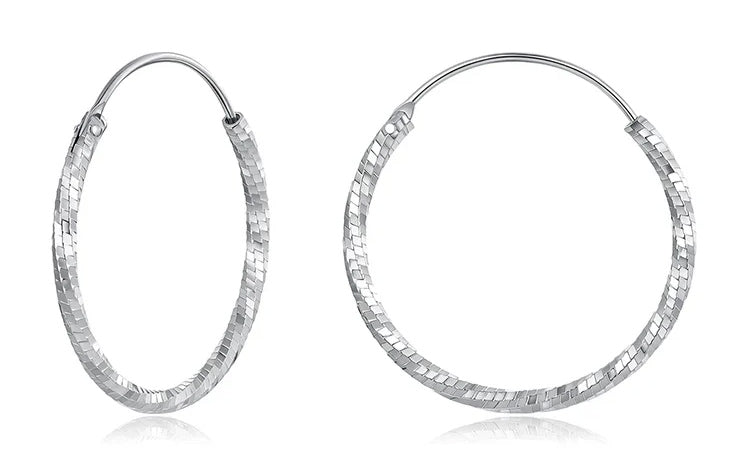 BAMOER σκουλαρίκια κρίκοι BSE1178-L, ασήμι 925, 2.6cm, ασημί