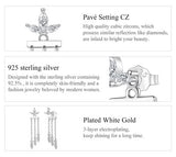 BAMOER σκουλαρίκια καρφωτά BSE1240 με κυβική ζιρκόνια, ασήμι 925, ασήμι