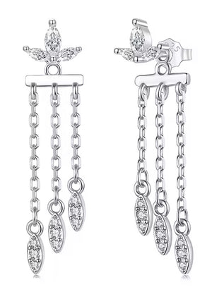 BAMOER σκουλαρίκια καρφωτά BSE1240 με κυβική ζιρκόνια, ασήμι 925, ασήμι