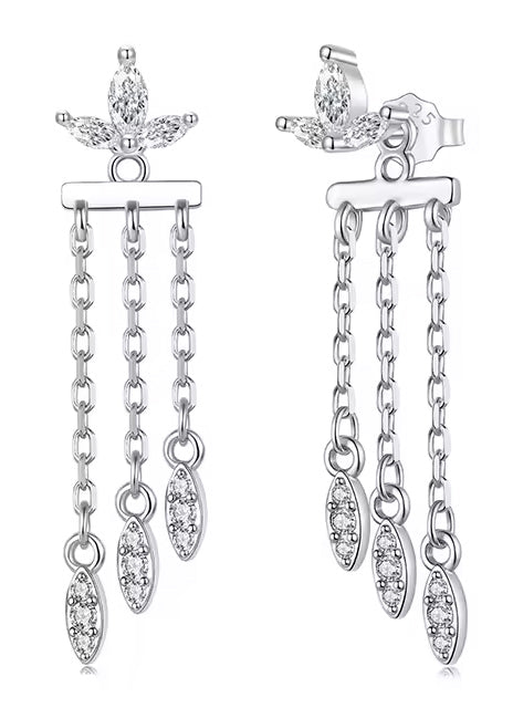 BAMOER σκουλαρίκια καρφωτά BSE1240 με κυβική ζιρκόνια, ασήμι 925, ασήμι