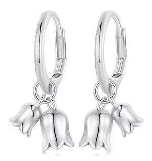 BAMOER σκουλαρίκια κρίκοι BSE909, ασήμι 925, ασημί