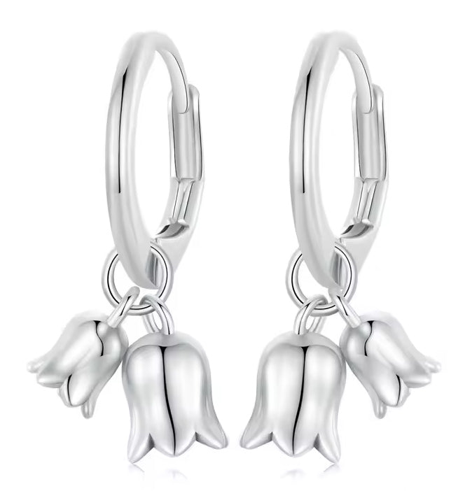 BAMOER σκουλαρίκια κρίκοι BSE909, ασήμι 925, ασημί