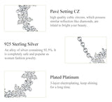 BAMOER κολιέ BSN028 με κυβική ζιρκόνια, ασήμι 925, ασημί