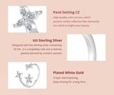 BAMOER δαχτυλίδι BSR710-E με κυβική ζιρκόνια, ανοιγόμενο, ασήμι 925, ασημί