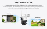 VSTARCAM smart κάμερα C622DR, dual lens, 2MP, WiFi, SD, PTZ, IP66